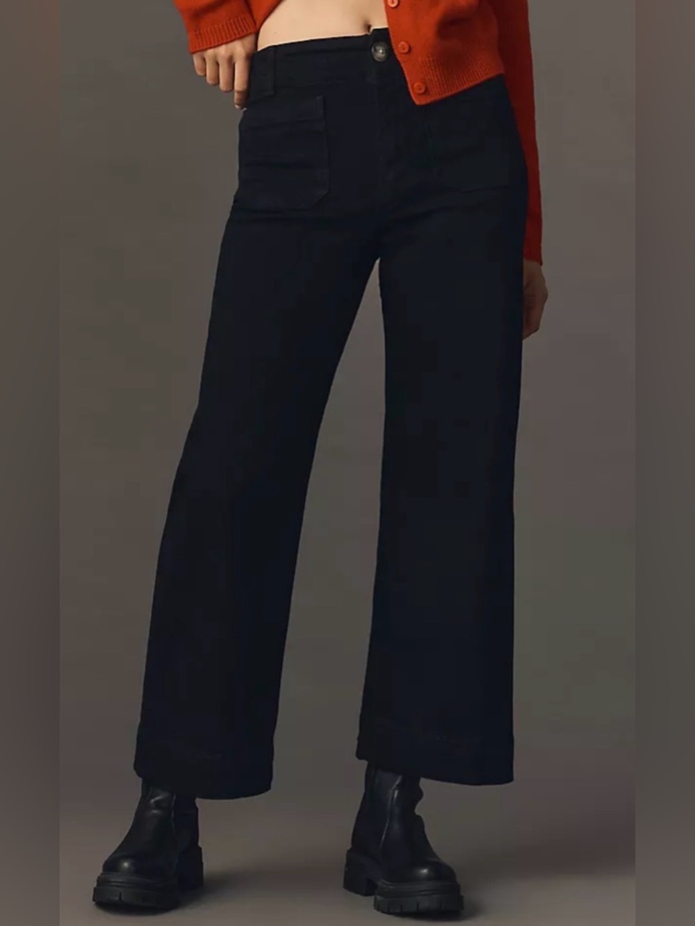 Anthropologie “The Collete HighRise Crop Wide Leg By Maeve size 28